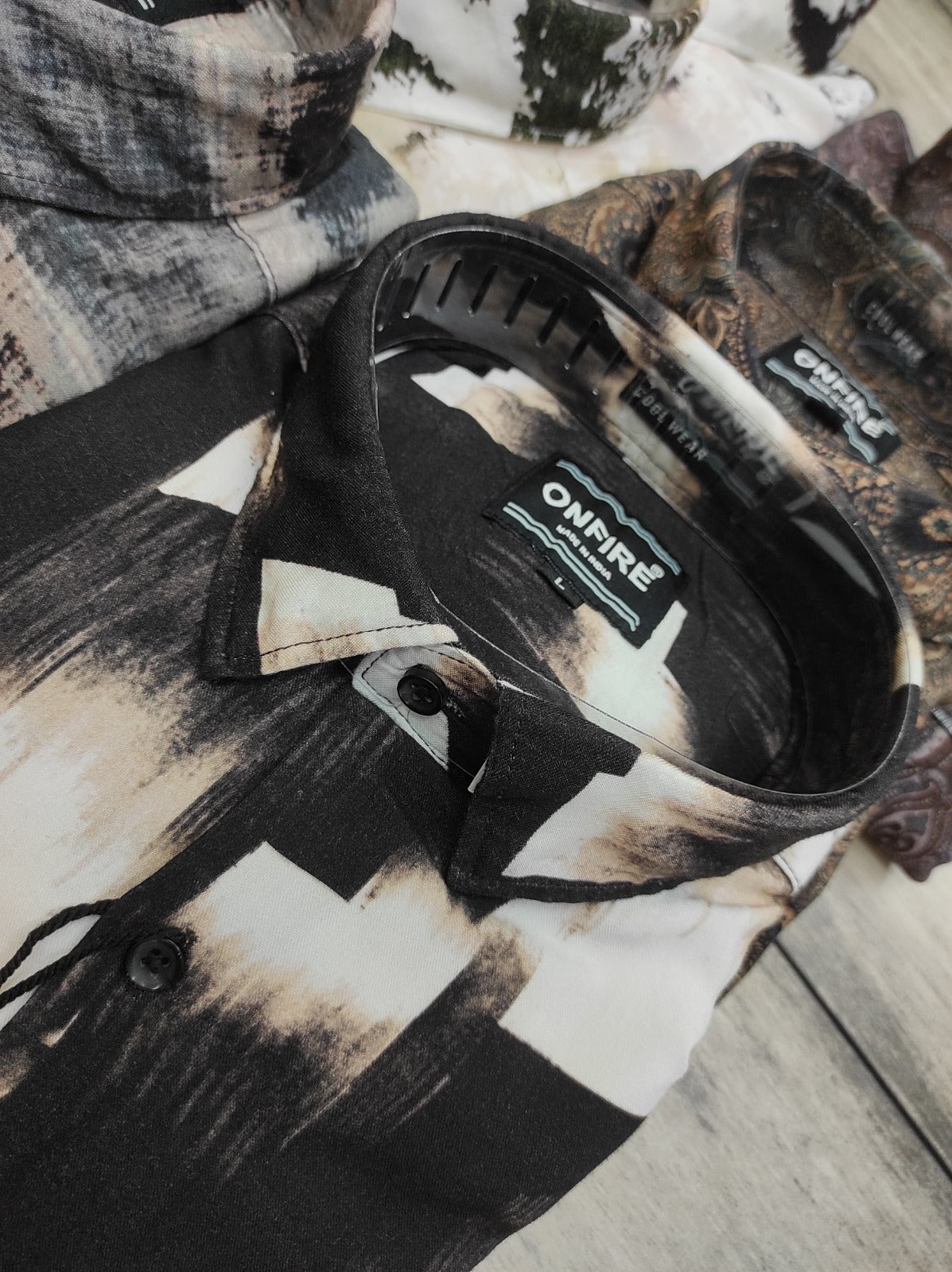 Onfire Burberry Digital Print Shirt