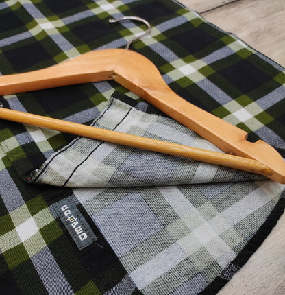 Croped Full Sleeves Checks Shirts