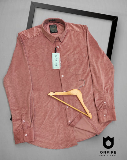 Onfire Velvet Cotton Full Sleeves Shirt
