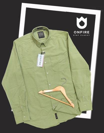 Onfire Imported Lycra Plain Shirt
