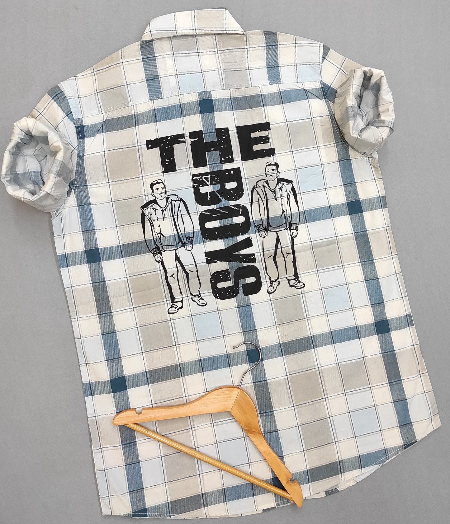 Croped Full Sleeves Checks Shirt