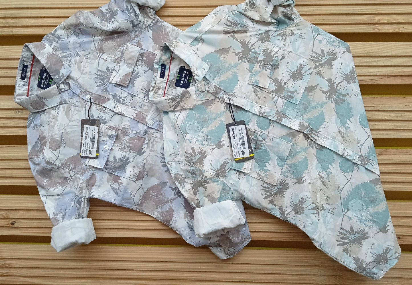 Croped Digital Print Full Sleeves Shirt