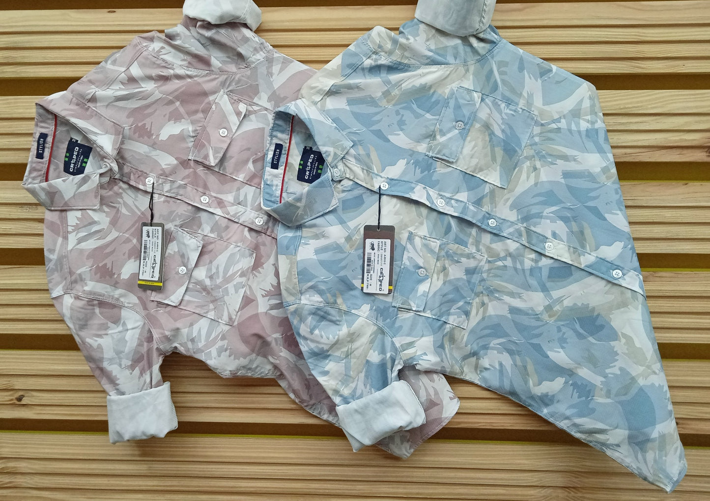 Croped Digital Print Full Sleeves Shirt