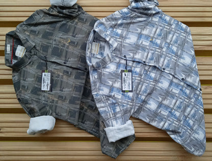Croped Digital Print Shirt