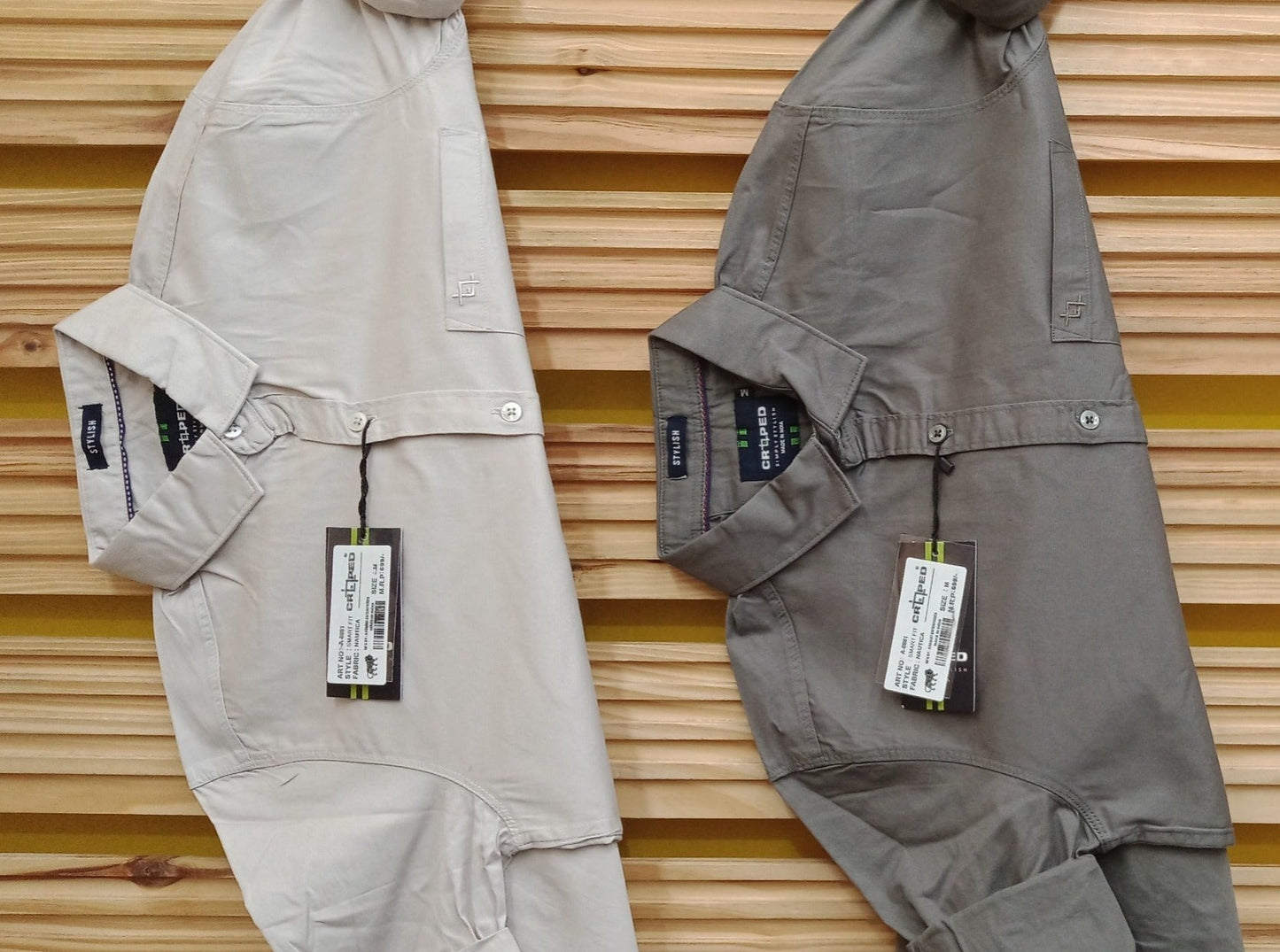 Croped Plain Full Sleeve Shirt