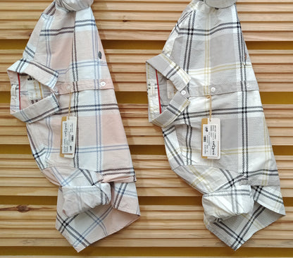 Croped Full Sleeves Checks Shirt