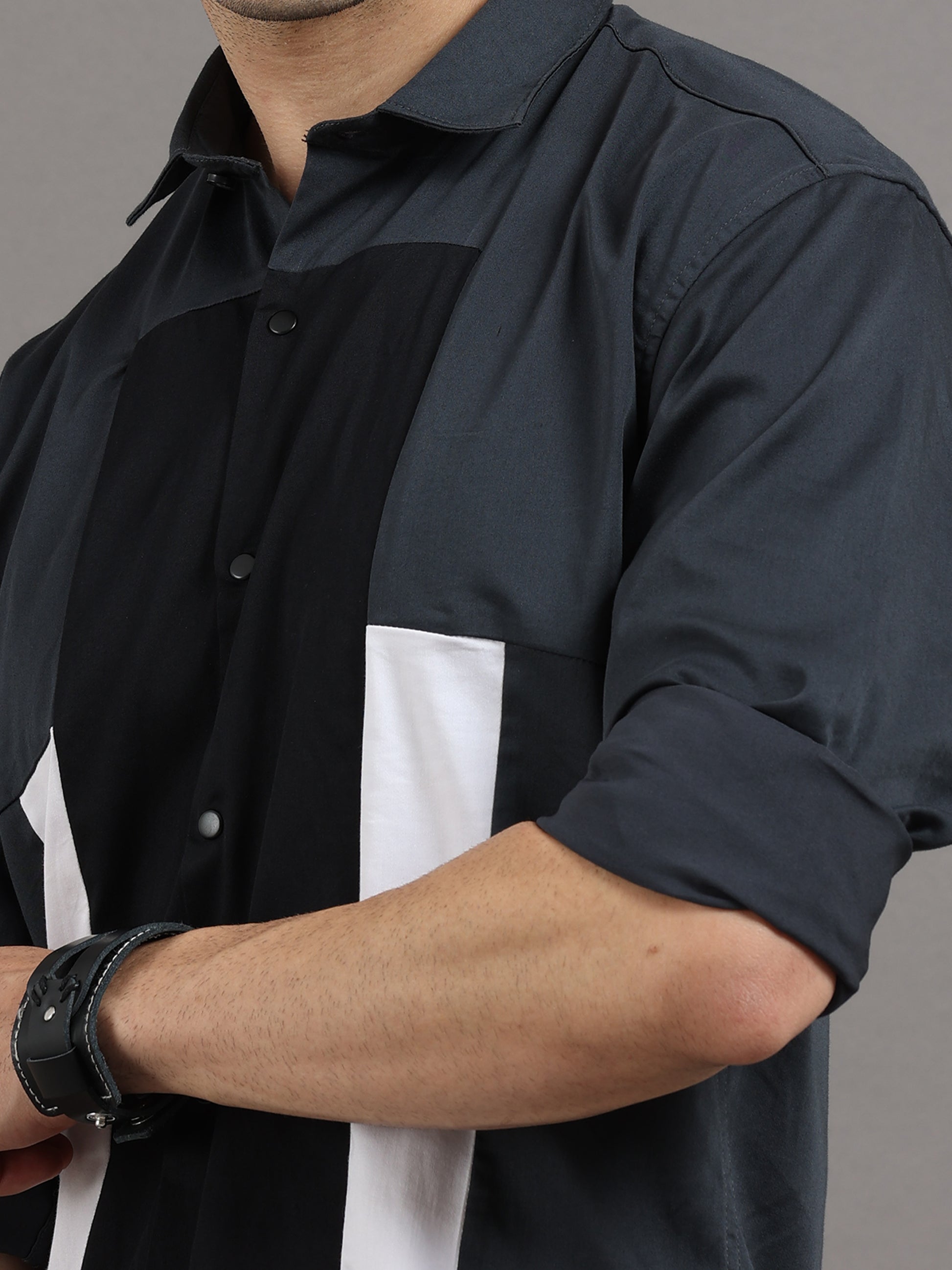 Onfire fancy designer shirt - Dark Grey