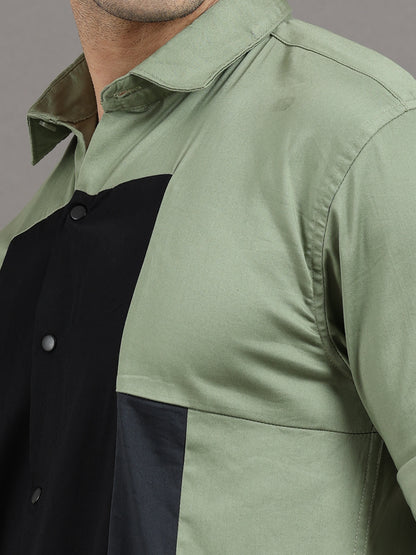 Onfire fancy designer shirt - Light Green