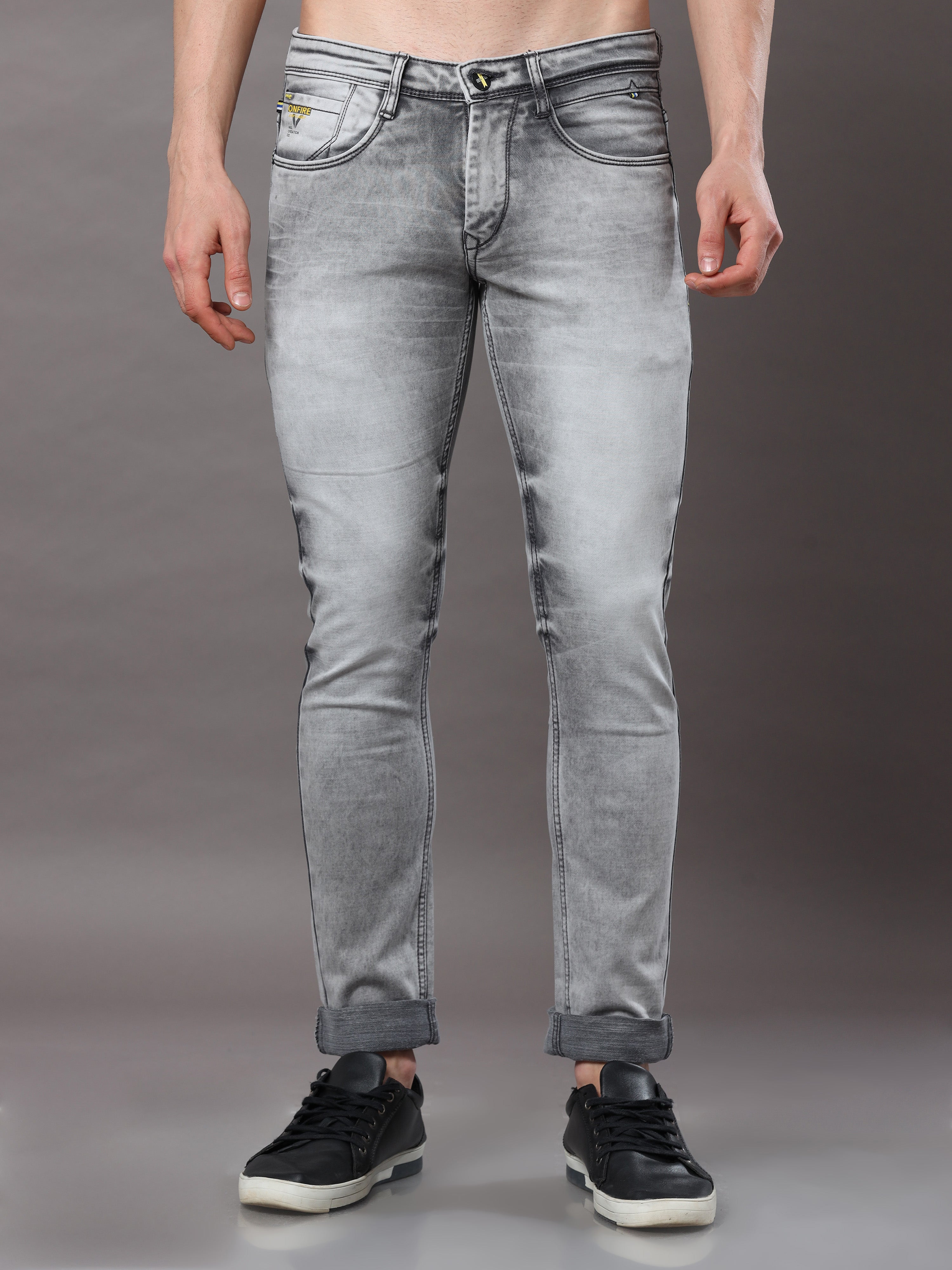 Killer light grey washed jeans - G3-MJE4237 | G3fashion.com