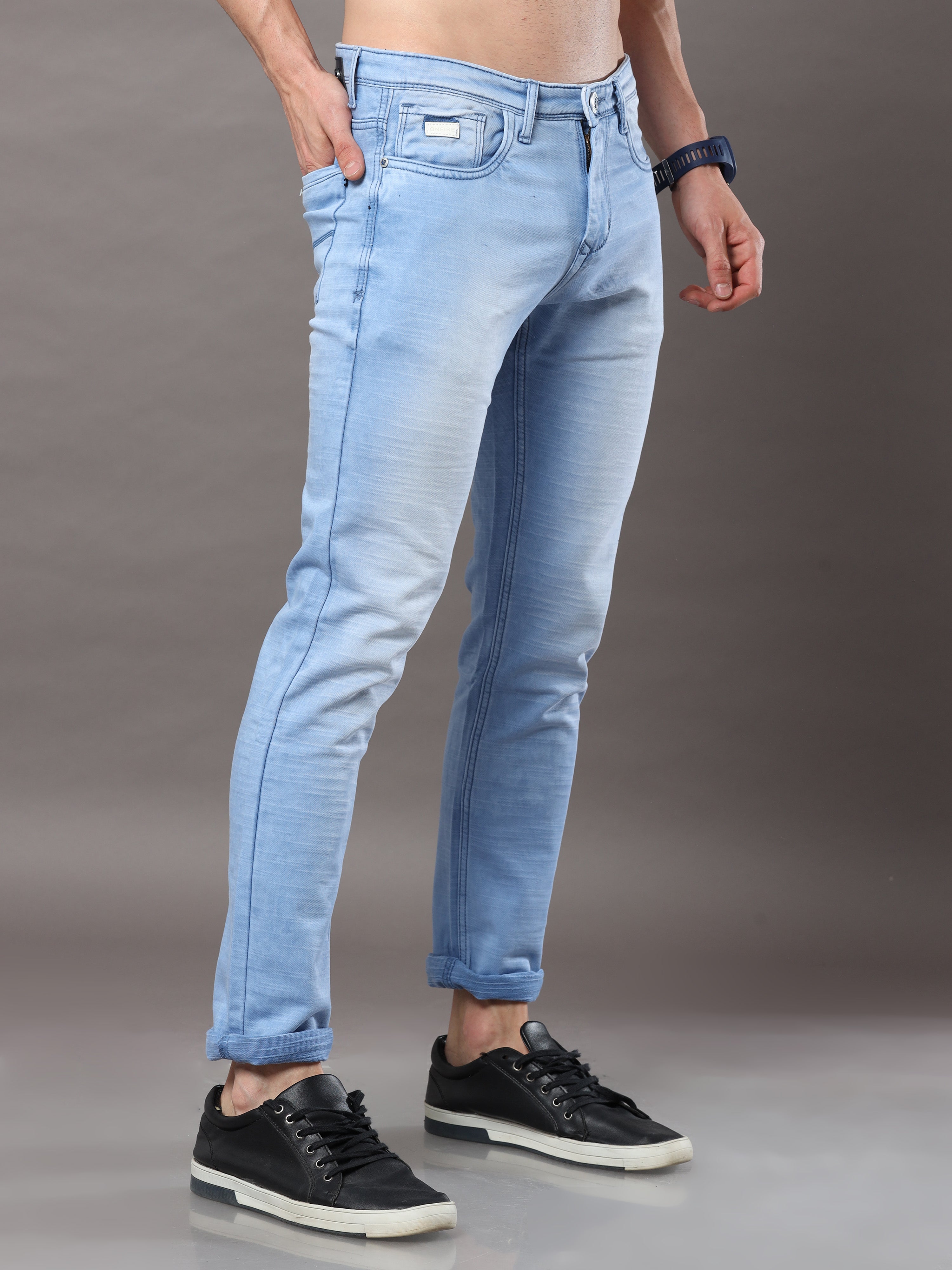 Regular Ladies Light Blue Denim Jeans, Button, Bottom at Rs 372/piece in  New Delhi