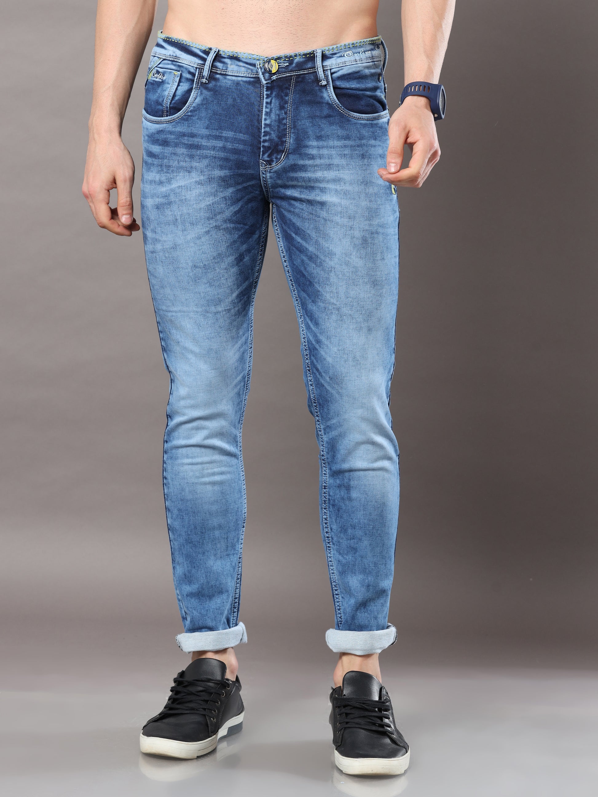 Onfire Admiral Light Blue Skinny Jeans - A1616A