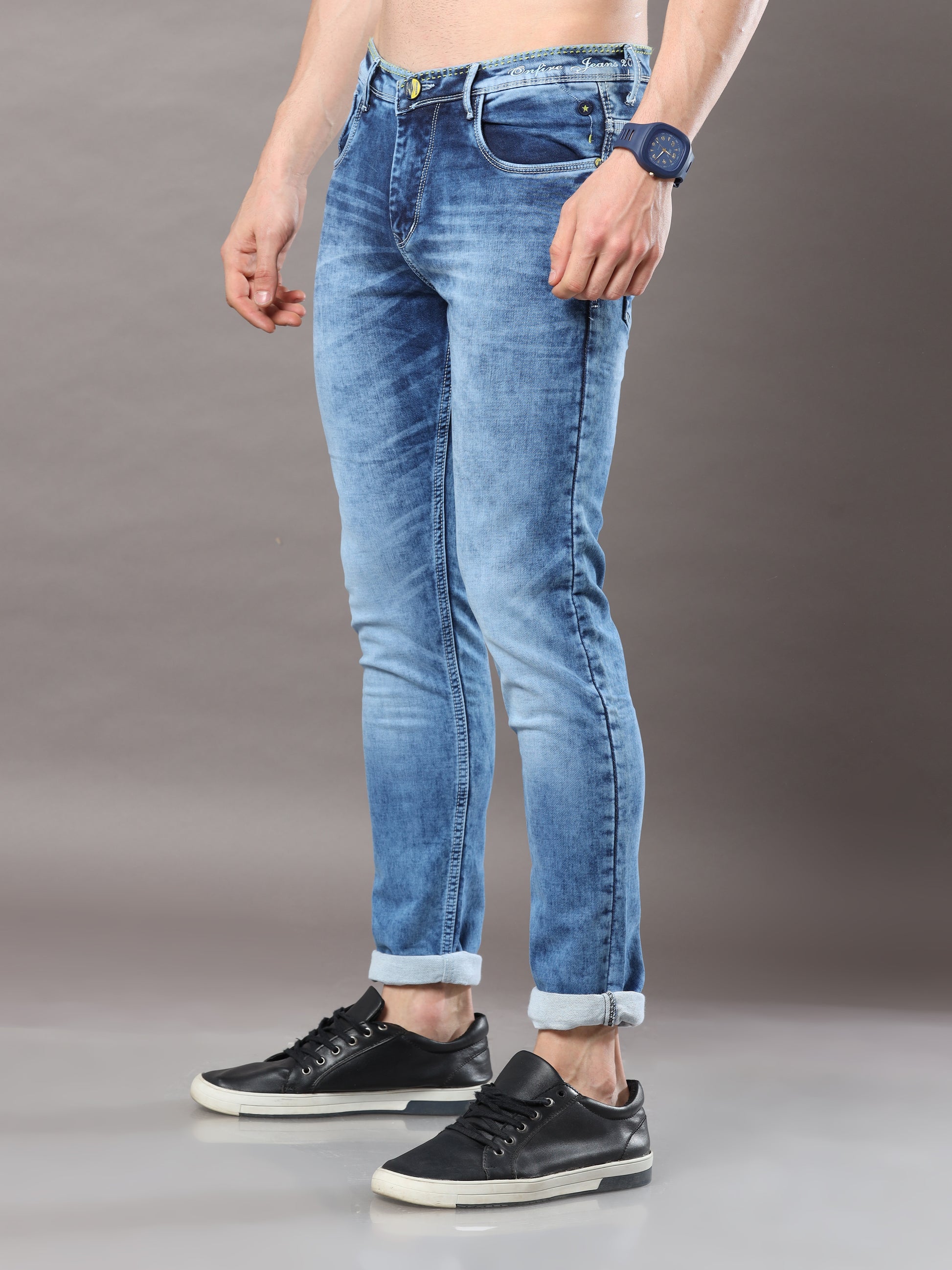 Onfire Admiral Light Blue Skinny Jeans - A1616A
