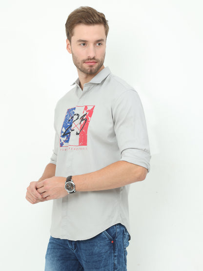 Onfire Fresco Designer Light Grey Shirt