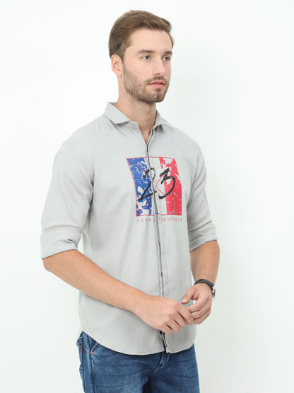 Onfire Fresco Designer Light Grey Shirt
