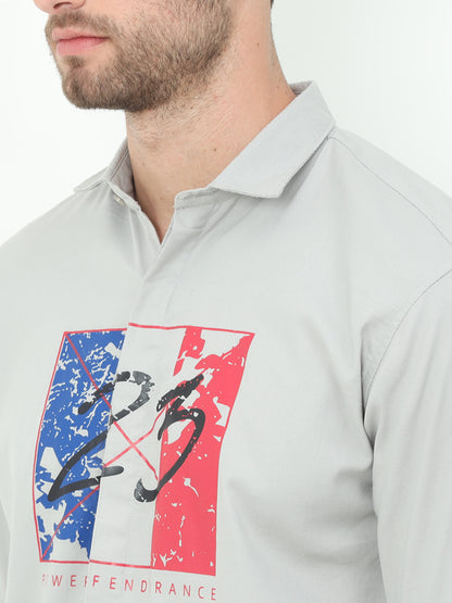Onfire Fresco Designer Light Grey Shirt
