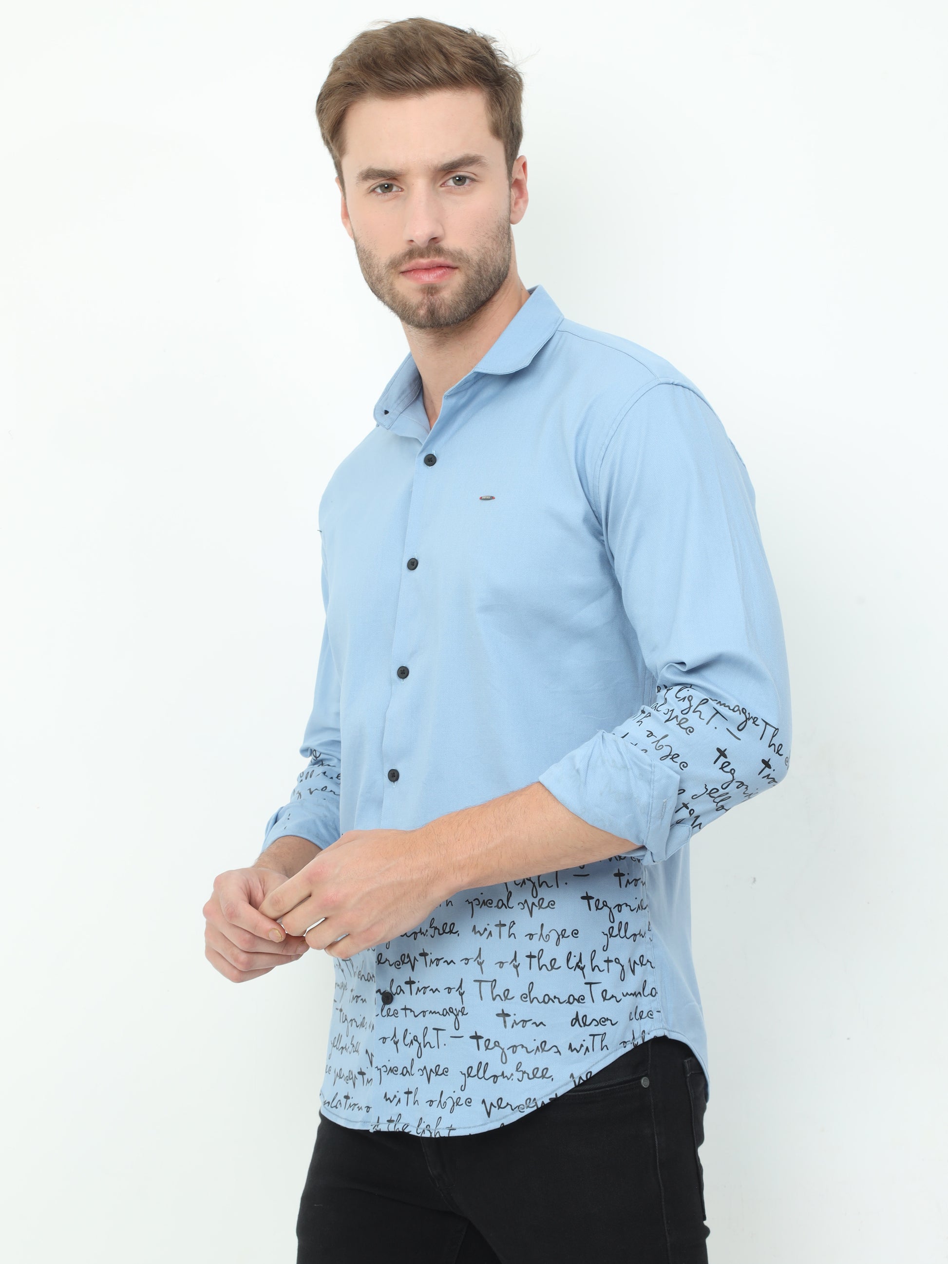 Onfire Designer Electric Blue Shirt