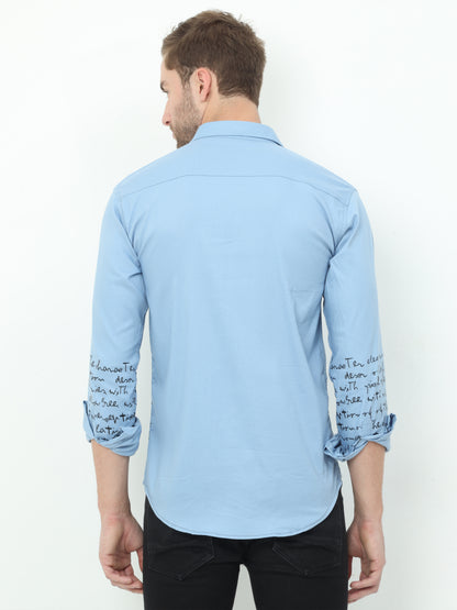 Onfire Designer Electric Blue Shirt