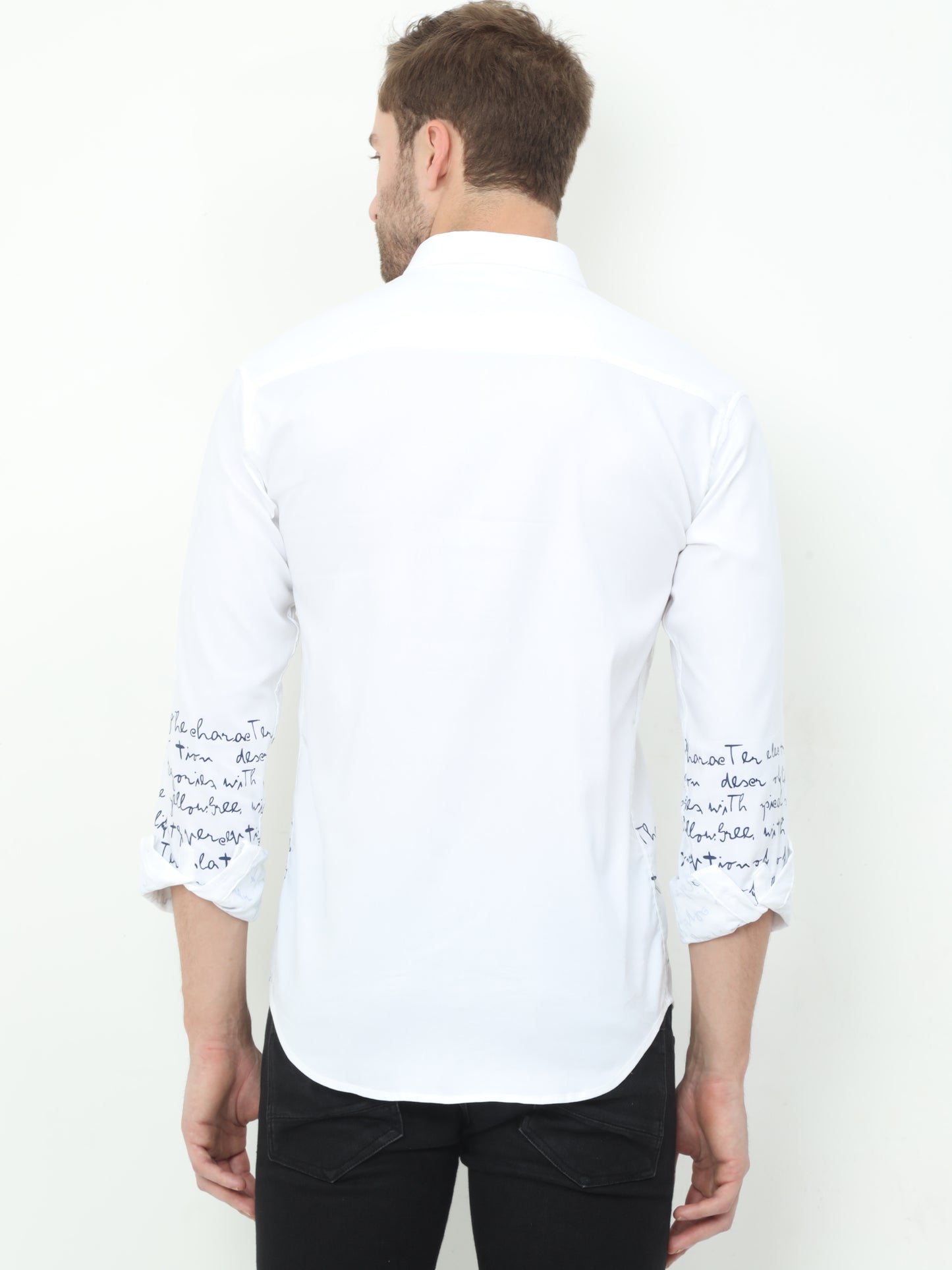 Onfire Designer White Shirt