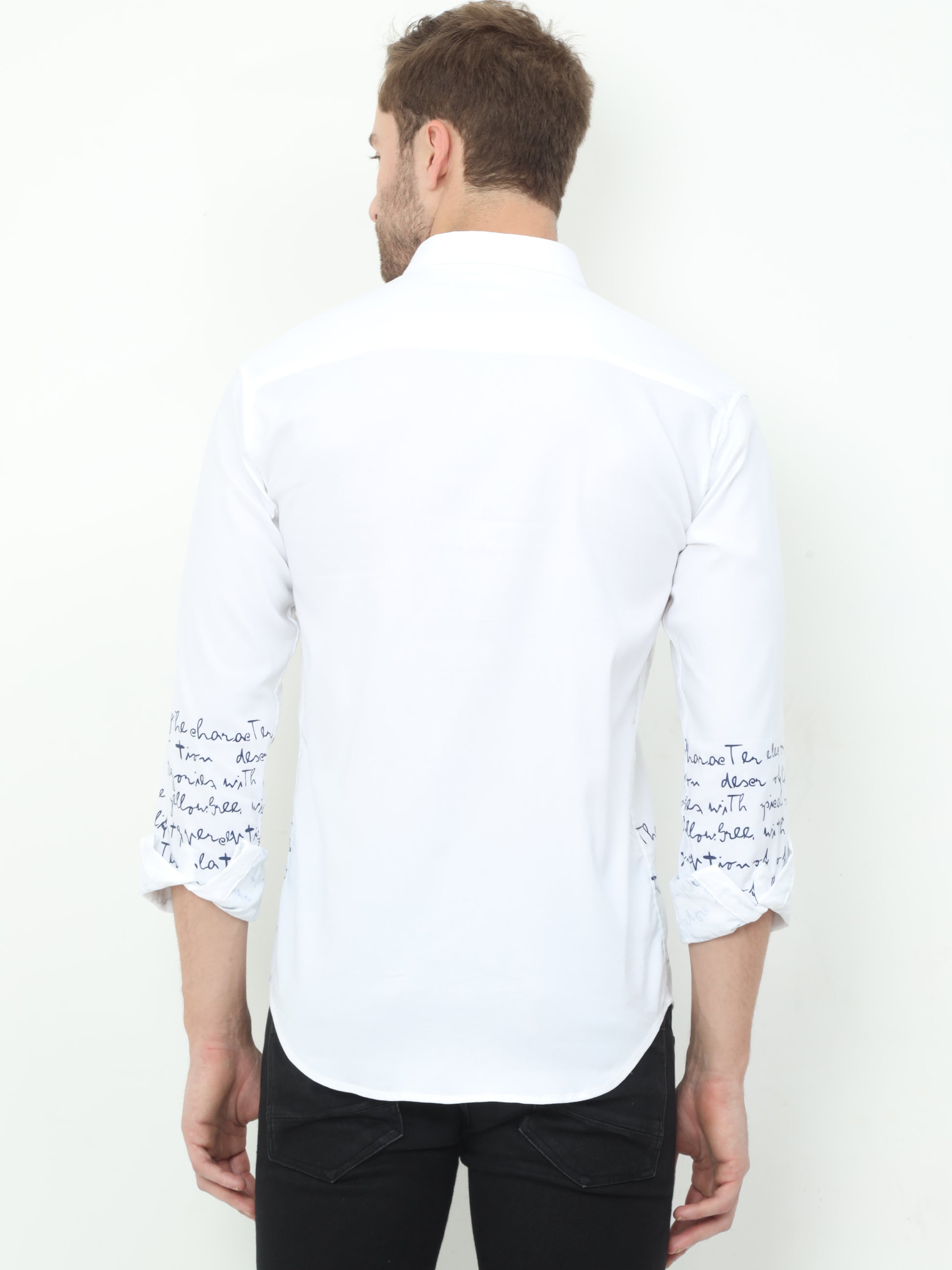 Onfire Designer White Shirt