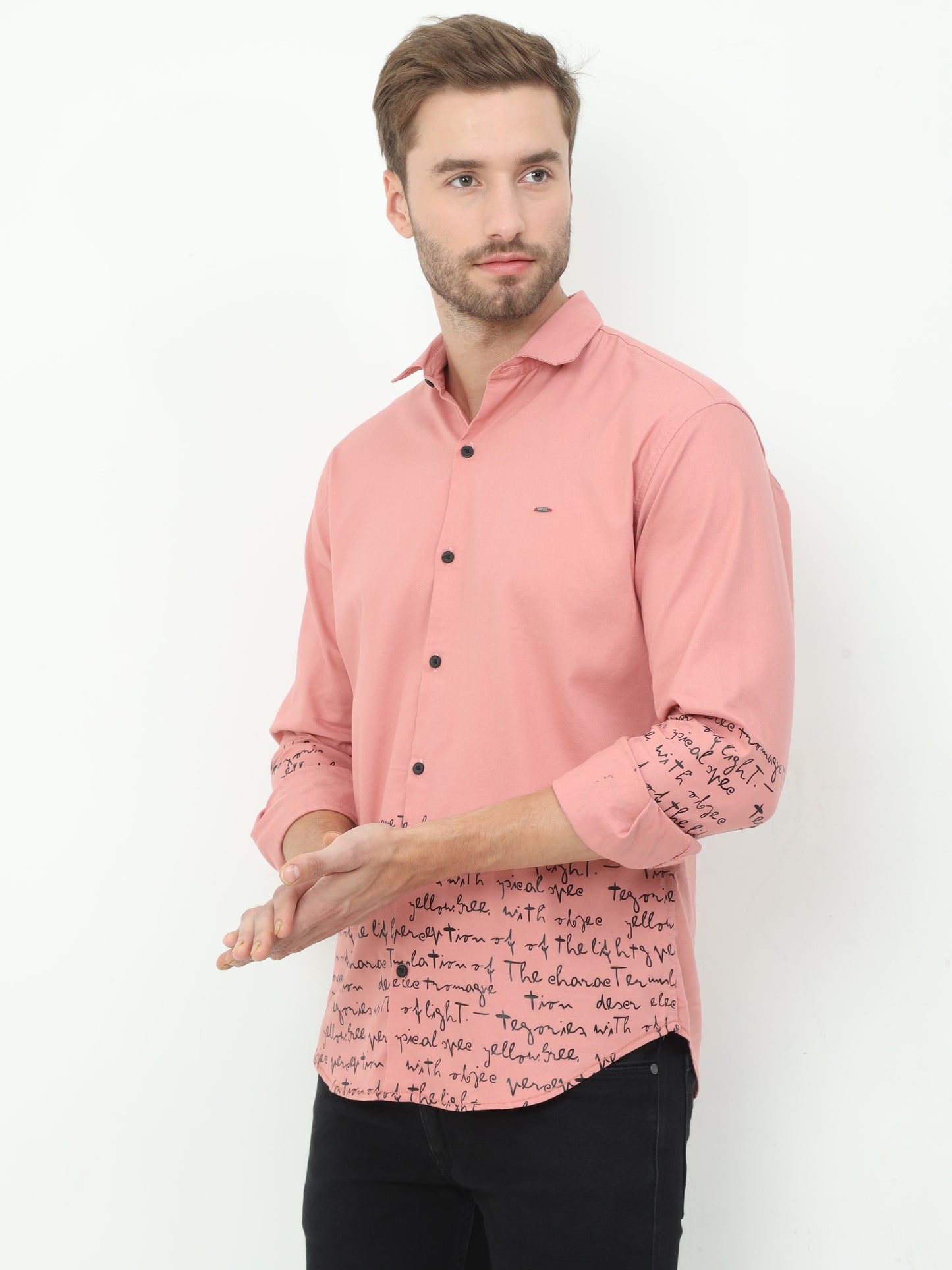 Onfire Designer Peach Shirt