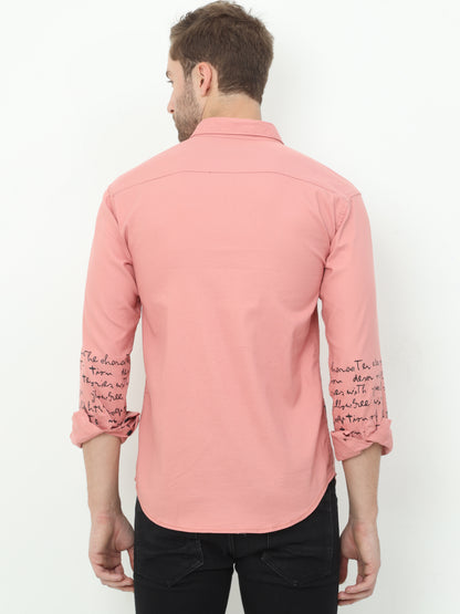Onfire Designer Peach Shirt