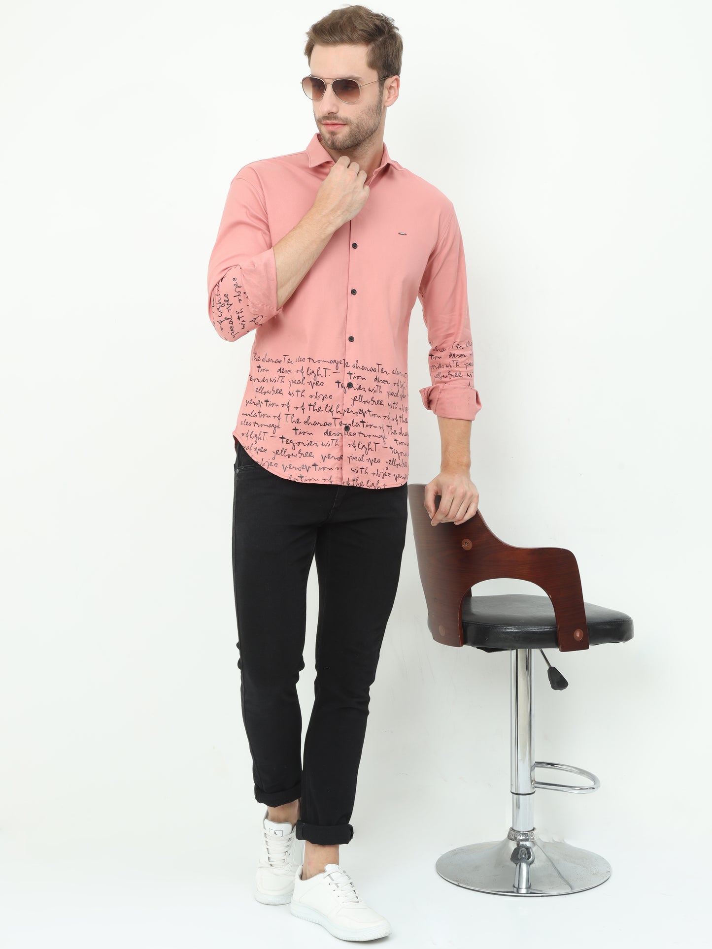 Onfire Designer Peach Shirt