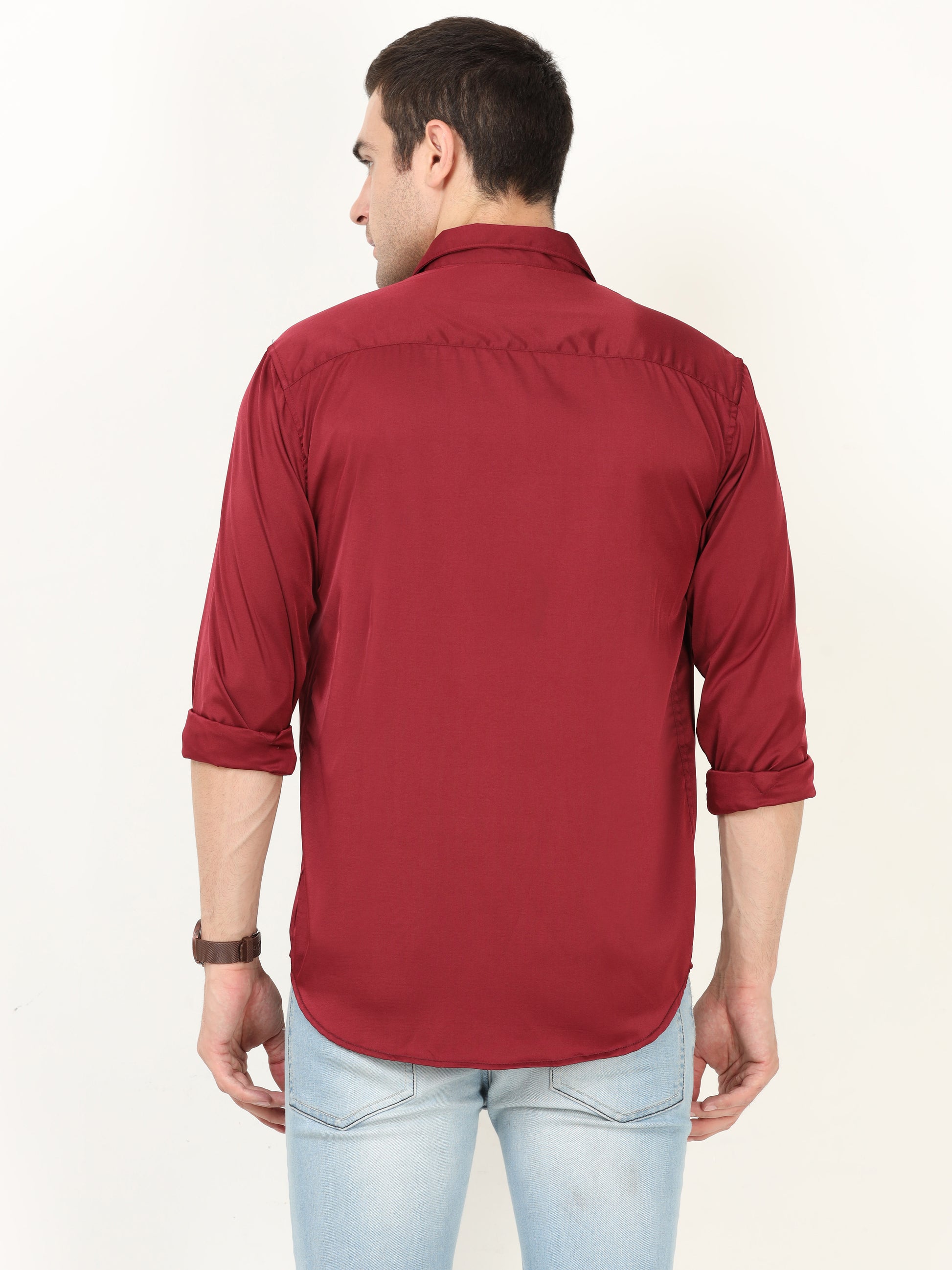 Onfire Designer Maroon Shirt
