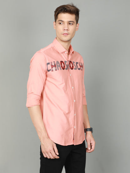 Onfire Designer Peach Shirt