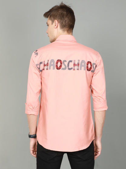 Onfire Designer Peach Shirt
