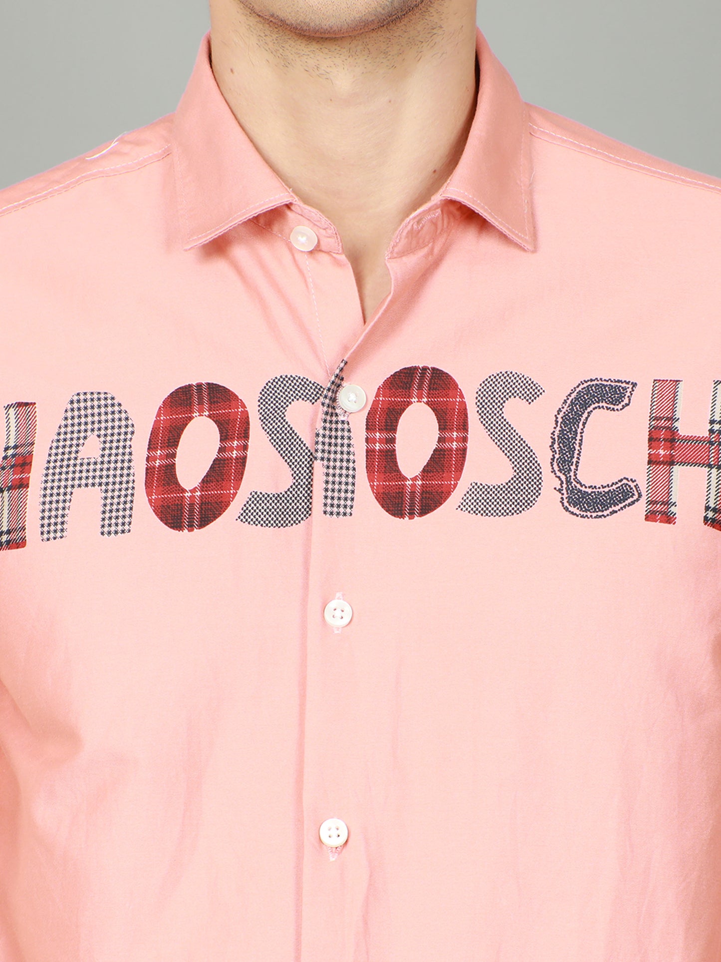 Onfire Designer Peach Shirt