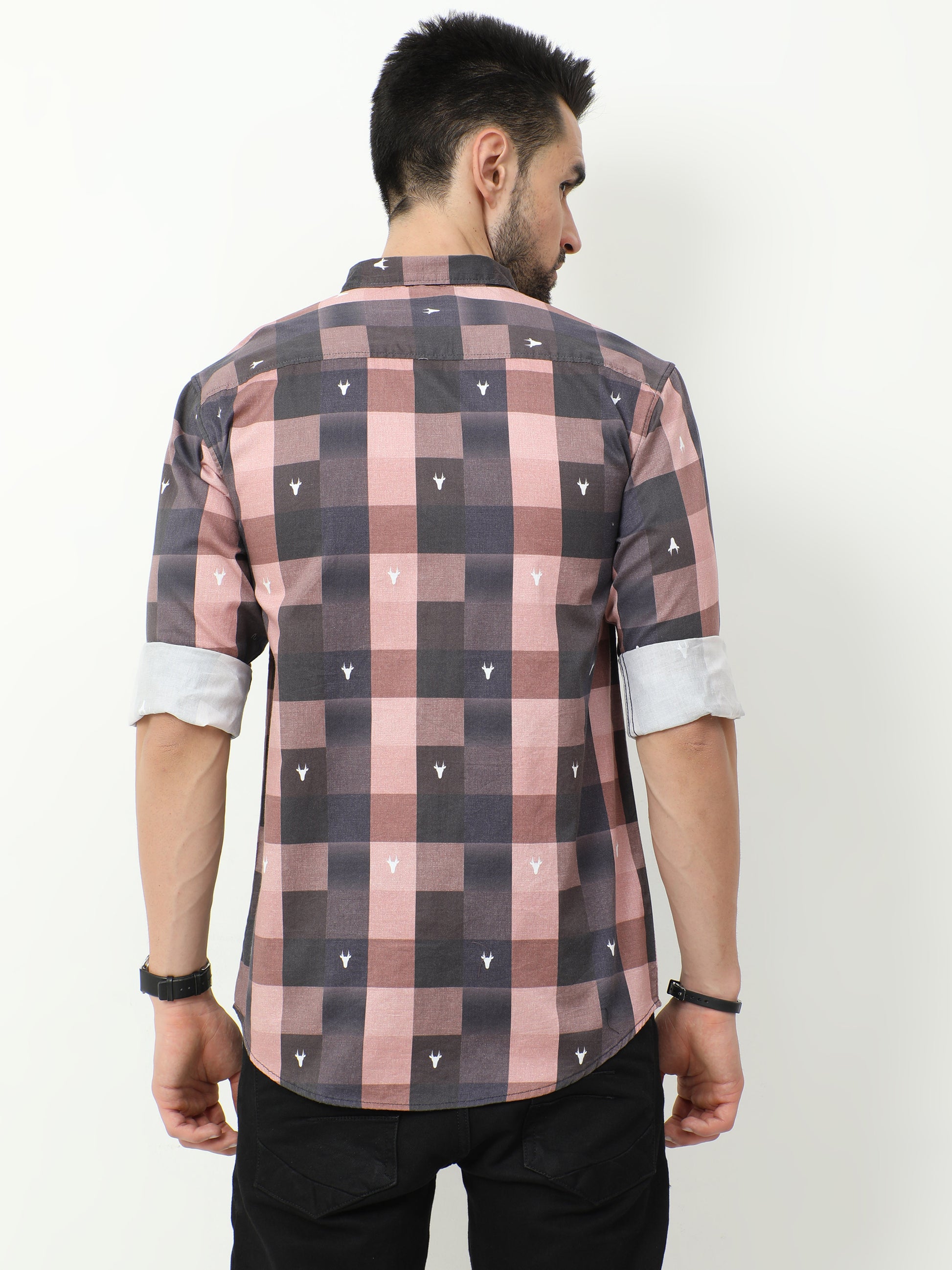 Onfire Digital Print Shirt - Light Pink