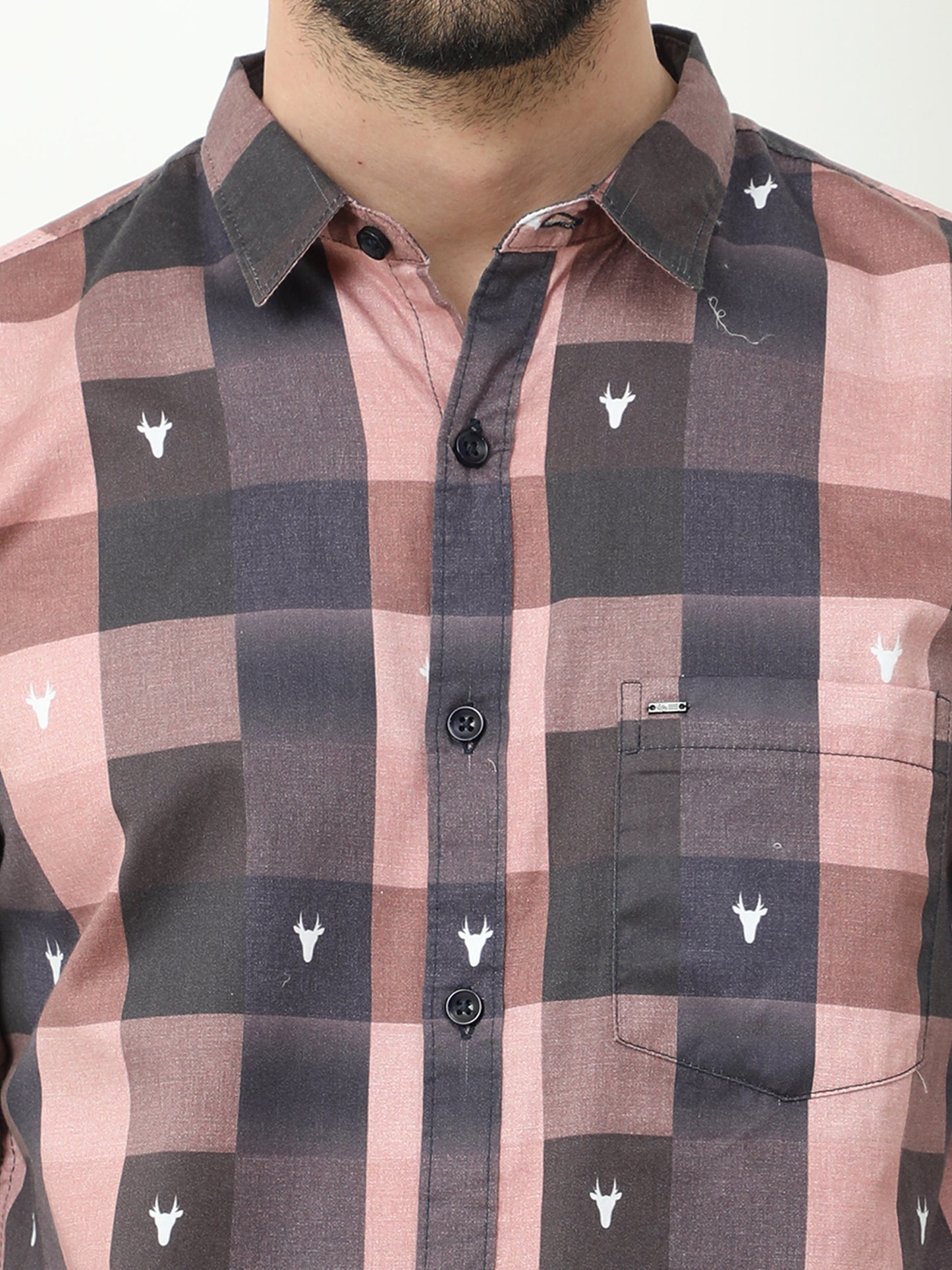 Onfire Digital Print Shirt - Light Pink