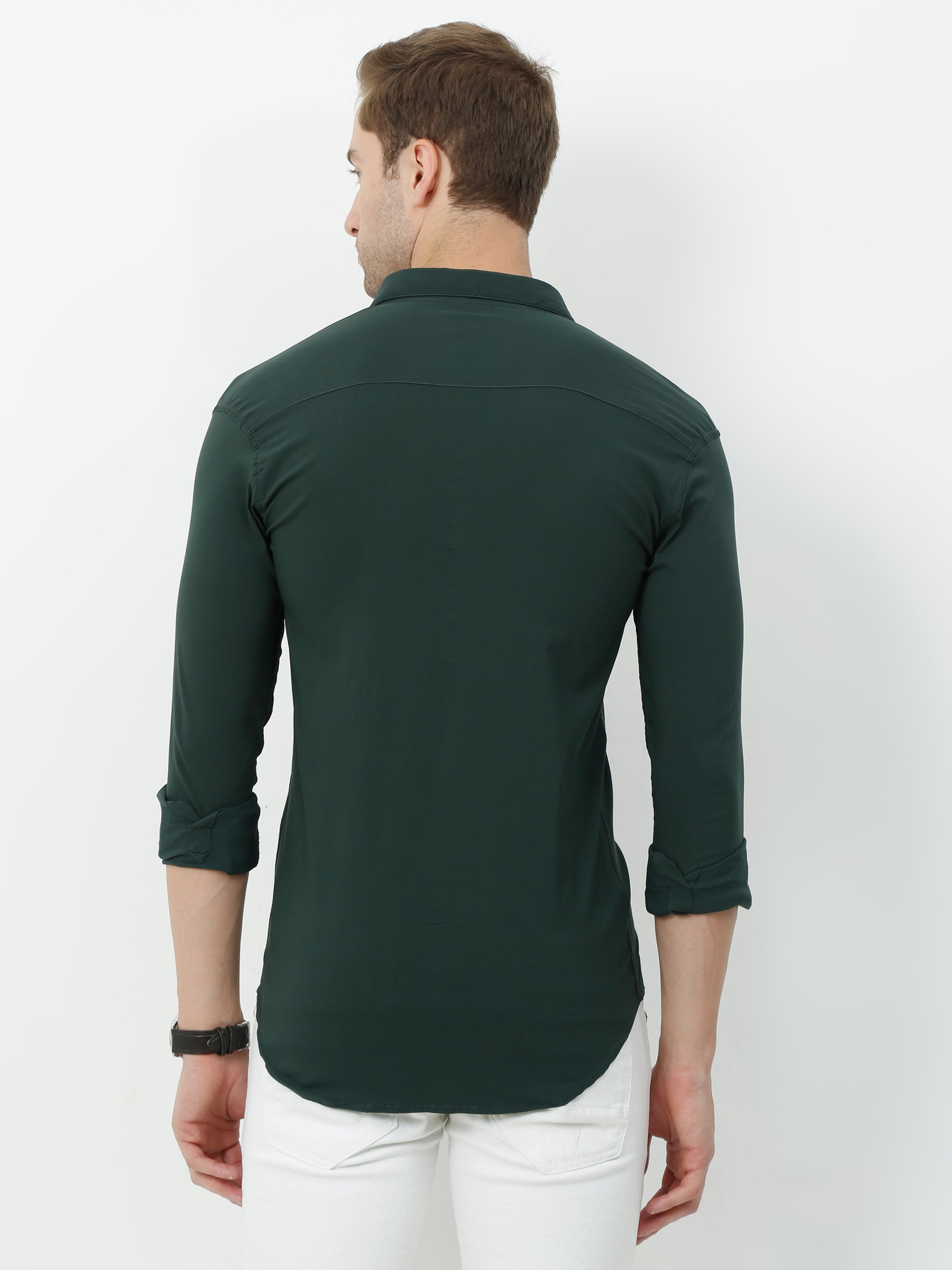 Onfire Designer Olive Green Shirt