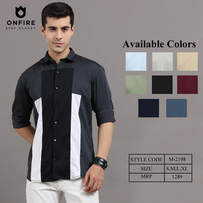 Onfire fancy designer shirt - Dark Grey